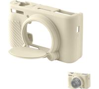 Camera Case,Silicone Protective Case for Canon PowerShot SX740 SX730 HS (Off White)