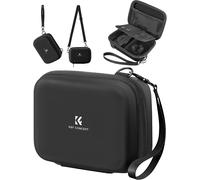 Camera Case, Waterproof Shock Resistant Digital Camera Case, Small Camera Bag with 2 Crossbody Straps, Black, Classic