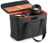 Camera Case with Reflex Insert Shockproof Protective Covers Camera Bag Photographer DSLR Camera Pouch for Nikon Canon Fuji Olympus Sony,Black,SLR Camera Case