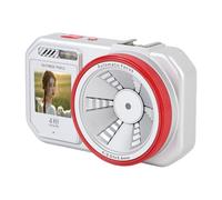 Caméra Compacte Numérique, Automatique de Zoom Numérique 4K 64MP 18x avec Double écran pour Un Point de Vue de Vlog Selfie Point et Photo de Prise de Vue JPG/MOV pour la (Silver)