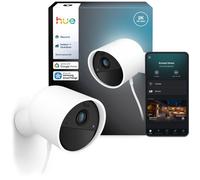 Philips Caméra filaire Secure 2K – Vision nocturne, Extérieur/Intérieur – Blanc