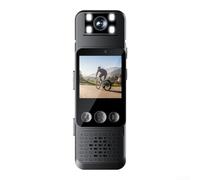 Caméra corporelle 1080p FHD : enregistreur vidéo portable avec audio, batterie 7H, lumière de remplissage, prend en charge 128 Go, type C pour la sécurité des sports de plein air