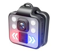 Caméra Corporelle 1080P Mini de Sports de Plein Air, Portable, Enregistreur Vidéo, Lampe Frontale à 3 Modes LED, Étanche IP65, Autonomie de la (Noir)