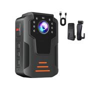 Caméra Corporelle 4K avec Stabilisation, HD, Design Compact, Longue Autonomie, Vision Nocturne Intégrée à la Poitrine