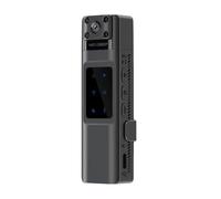 Caméra corporelle 4K HD Mini DV caméra de sport enregistreur d'application de la loi 180 ° rotatif Len caméra corporelle avec clip arrière enregistreur vidéo sans fil(No Screen)