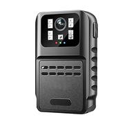 Caméra corporelle, 880A Mini caméra corporelle HD 1080P caméra corporelle enregistreur de Police Bodycam poitrine caméra caméscope Vision nocturne boucle enregistrement Dash Cam(With 128GB Card)