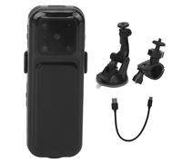 Caméra corporelle à perspective subjective, mini enregistreur vidéo Full HD 1080p avec vision nocturne et batterie rechargeable pour lecture en
