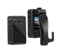 Caméra corporelle, A23 portable Police Bodycam 1080P caméra Mini caméscope corps monté Cam garde de sécurité avec Vision nocturne DVR enregistreur pour la sécurité, le travail(With 32GB TF Card)
