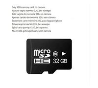 Caméra corporelle Accueil V380 sans fil WIFI Mini caméscope 1080P caméra de vision nocturne Smart Auto Baby Monitor Surveillance Len(With 64GB Card,Only 32GB TF card)