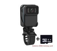 Caméra corporelle, Caméra de sport à Vision nocturne infrarouge haute définition, avec point d'accès, enregistreur de voiture étanche haute définition 1080p(Camera 256G card)