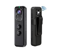 Caméra corporelle, D1 Full 1080P Mini caméra numérique caméscope petit corps porté caméra de Police Vision nocturne caméra sport voiture DVR enregistreur(Only Camera)