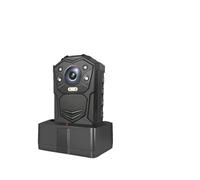 Caméra corporelle, DSJ-Y1 GPS HD 1296P H22 Bodycam équipement de Police enregistreur vocal numérique sans fil Mini caméra corporelle cachée,Détection de mouvement(128GB)