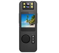 Caméra corporelle, enregistreur vidéo portable Full HD 1080p avec objectif rotatif, application compatible pour filmer vos animaux de compagnie,