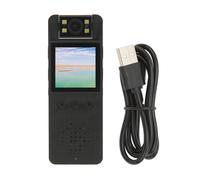 Caméra corporelle Full HD 1080p avec objectif rotatif à 180, caméscope portable avec audio pour la police, la sécurité et les activités de