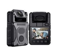 Caméra corporelle, M7 128 Go GPS Corps Porté Caméra 180 ° Objectif Rotatif Mini Caméra avec Écran LED 4000 mAh Enregistrement Corps Caméra Vélo Cam