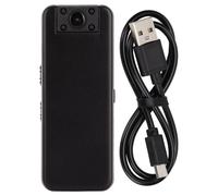 Caméra corporelle portable 1080p HD avec objectif rotatif, vision nocturne, compacte et alimentée par batterie, idéale pour les forces de l'ordre