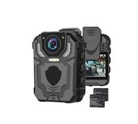 Caméra corporelle T5 HD 1296P DVR, sécurité vidéo IR, Vision Nocturne, Mini caméscope Portable, Enregistrement en Boucle, caméra de Police(Only Camera)