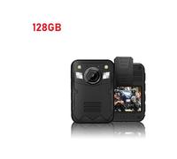 Caméra corporelle, YSW-Q5 1440P HD infrarouge numérique Bodycam Surveillance enregistreur vidéo de sécurité Mini moniteur caméra corporelle sans fil,Détection de mouvement(128GB)