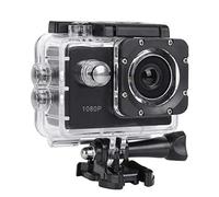 Caméra d'action, 1080P 12MP HD 30M Caméra de Sport étanche Écran Tactile de 2 Pouces avec Accessoires pour Vlogging, plongée, Ski(Noir)