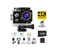 Caméra d'action 1080p 30 FPS, caméra sport étanche 12 MP avec écran 2 pouces et grand angle - Compatible avec les fixations GoPro