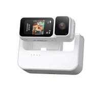 Caméra d'action 2,7 K avec étui de chargement - Objectif rotatif à 180° - Caméra de sport de poche, mini caméscope WiFi pour enregistrement des animaux de compagnie, vlogging de voyage et sports de