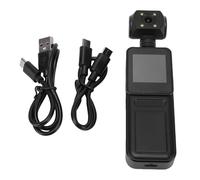 Caméra d'action 4K avec Clip arrière, écran de 1,3 Pouces, Objectif Rotatif à 180 degrés, caméscope de Sport Portable WiFi pour Moto et Cyclisme (64G)
