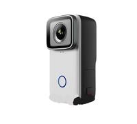 Caméra d'action 4K avec Corps Portable, étanche de 5M, FHD, vidéo gyroscopique à 6 Axes, WiFi 5G, Vision Nocturne, Sport, portabilité DV(C200 White)