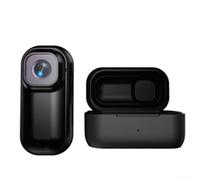 Caméra d'action 4K HD avec étui de chargement, caméra POV ultra grand angle pour le cyclisme et l'extérieur, batterie 450 mAh, écran 1,47" (noir)