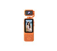 Caméra D'Action 4K HD Portable avec Mise au Point Automatique et Objectif Rotatif à 180 pour les Voyages, la Conduite, la Moto et le Vlogging C