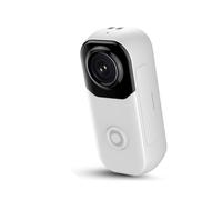 Caméra D'Action 4K Wi-Fi Ultra HD avec Support Vélo, Dragonne, Etc. - Caméscope à Clip Dorsal pour Forces de L'Ordre en Extérieur - Blanc