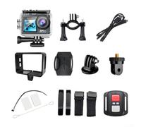 Caméra d'action 5K 30 fps avec double écran, caméra de sport WiFi étanche à 30 m, grand angle de 170°, prise en charge du micro externe, vlogging et plongée pour aventure sous-marine