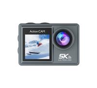 CaméRa D'Action 5K 30FPS Avec CaméRa de Stabilisation D'Image éLectronique à TéLéCommande Wifi Pour Les Sports de PlongéE En Plein Air