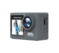 Caméra d'action 5K 4K 60FPS, Anti-secousse, WiFi, Sport DV, Double Écran, for Cyclisme en Plein Air, Grand Angle 170 °, avec Télécommande Facile à Utiliser