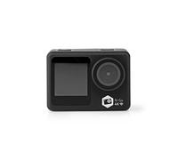 Nedis Caméra d'action ACAM51BK – Double écran, 4K@30fps, 16 MP, Étanche 30 m, Wi-Fi – Noir