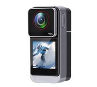 Caméra d'action Anti-secousse 4K Caméra de Sport à écran Tactile 20MP pour Le Cyclisme de Plongée étanche à l'eau - Argent Noir