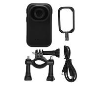 Caméra d'action au Pouce 2K HD Objectif Grand Angle 120 ° Caméra de Sport à écran de 1,47 Pouces avec Pince arrière réglable à 360 ° Support de Cyclisme pour Guidon de Casque (Noire)