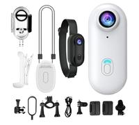 Caméra D'action Au Pouce, Mini Caméra D'action With 360° Rotation Spring Clip, Caméras Avec Enregistrement Audio Et Vidéo Came Portable, Dispositif De Vlogging Compact Imperméable 1080p Sports De