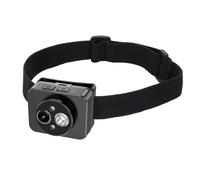 Caméra d'action avec lumière LED, enregistreur vidéo 1080p, lampe frontale pour amateurs de plein air, caméra montée sur la tête