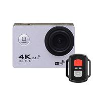 Caméra d'action, Caméra d'action, Ultra HD 4K WiFi 2.0 & 1 2mps Caméra sous-Secteur étanche Pro Sport, Appareil Photo d'enregistrement vidéo de Mini Casque(Silver)