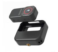 Caméra d'action compacte, étui de chargement magnétique, parfait pour le vlogging des animaux de compagnie, enregistreur portable à la première personne long pour batterie (noir)