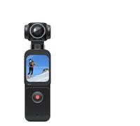 Caméra d'action de poche 4K avec stabilisation automatique rotative à 270°, écran tactile, caméra corporelle sportive DV, zoom 4x et enregistreur vidéo numérique portable(With 64G Card,NO bracket)