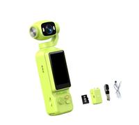 Caméra d'action de voyage avec objectif rotatif, écran avant, caméra vidéo portable 1080p pour une utilisation quotidienne de vlogs de poche, vlogs quotidiens