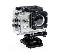 Caméra d'action, des Sports Dv Mini, Caméra d'action 1080P, Casque extérieur étanche caméra sous-Marine, caméra vidéo d'enregistrement 2.0 Caméra d'action Pouces 4K(Silver Grey)