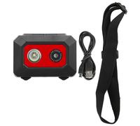 Caméra d'action frontale, caméra sport 1080p avec ultra grand angle et lampe frontale LED ultra-lumineuse, caméra corporelle portable pour les