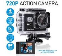Grundig Caméra sport HD 720P Angle 100° Étanche Noir