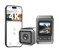 Caméra d'action HD 4K sans fil Wi-Fi Mini caméra de sport de plein air étanche avec écran LCD multifonction Enregistreur de vélo Type C Casque Camorder Enregistreur de vélo Clip Mini caméra de corps