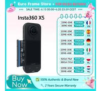 Caméra d'action Insta360 X5, nouvelle version 8K 30fps, objectifs interchangeables, triple puce IA, performance supérieure en basse lumière, autonomie de 185 minutes, Insta 360 X5 X5 Essentials Bundle