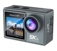 Caméra d'action Lipa AT-M40R 5K IPS Wifi - Capteur IMX - 21 accessoires - Résolution 5K - Double écran - Connexion micro USB - SD