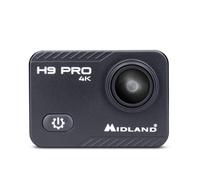 Caméra D'Action Midland H9 Pro 4K Wi-Fi Avec Étui Étanche 30M Supports