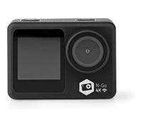Nedis Caméra d'action ACAM51BK – Double écran, 4K@30fps, 16 MP, Étanche 30 m, Wi-Fi – Noir